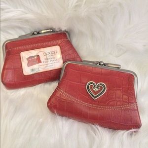 Buxton Leather coin purse single or 2 pack